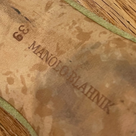 Manolo Blahnik Suede Mules - Picture 6 of 8